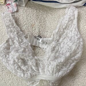 Cosabella White Lace Bralette
